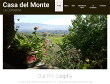 Tablet Screenshot of casadelmonte.net
